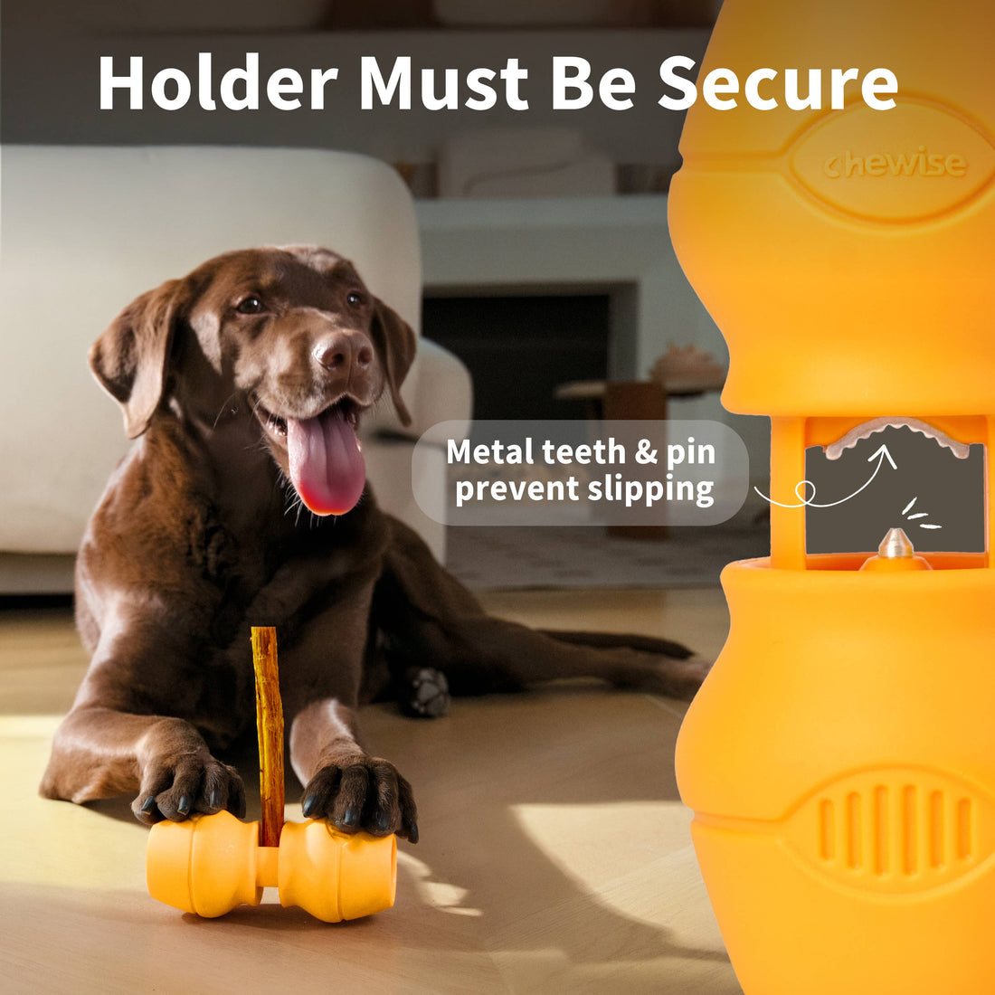 Chewise snack holder (purple) // Safe chewing time for your dog without choking hazard
