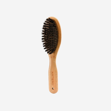 Artero Nova // Boar Bristle Soft Finishing Brush for Shine and Fine Coats (Medium)