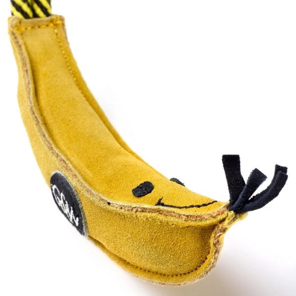Barry the Banana // Jute and suede dog toy (banana)