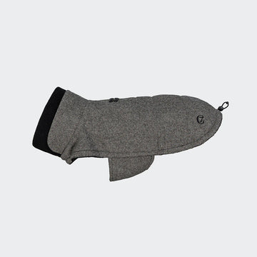 Cloud7 Brooklyn, French Bulldog // Warm and water-repellent dog blanket (black tweed)