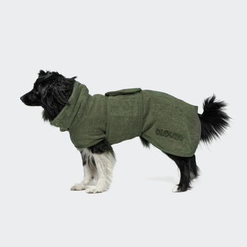 Cloud7 Wannsee Bathrope // Absorbent bathrobe for dogs (sage)