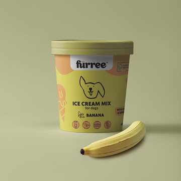Fürree Ice Cream Mix // Lav-selv hundeis med naturlige ingredienser (banan)