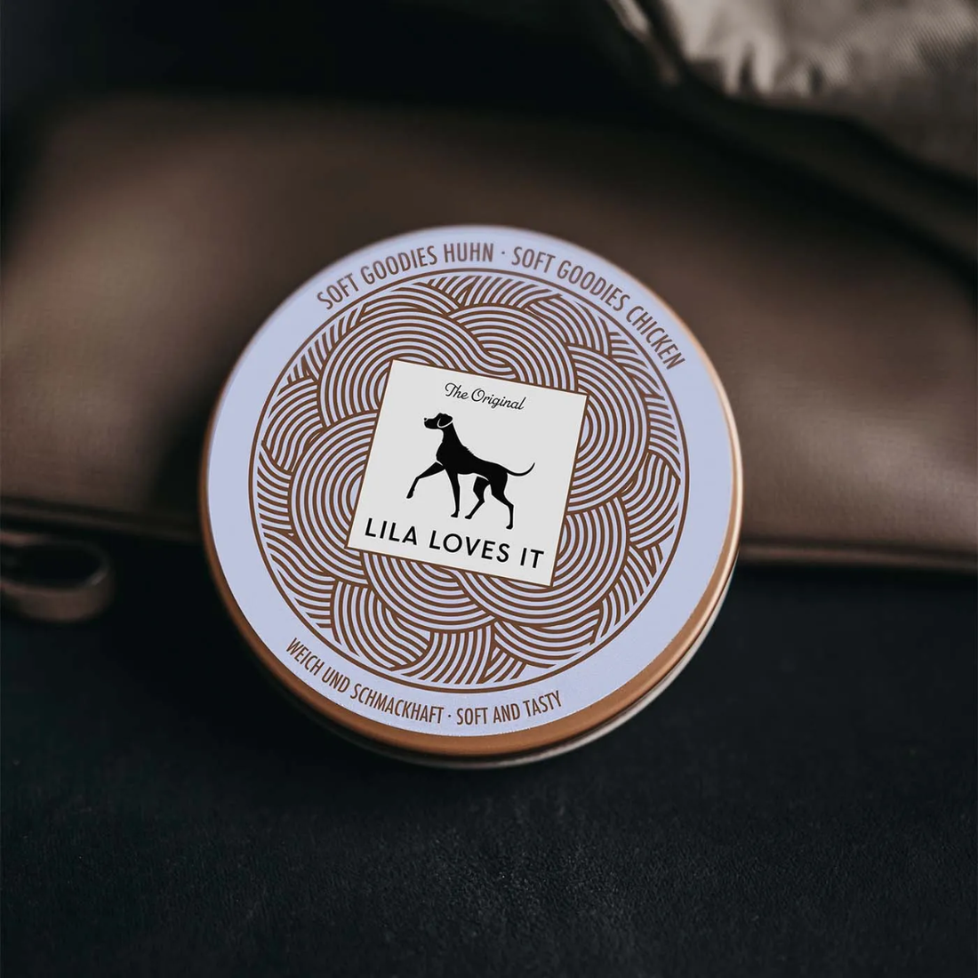 Lila Loves It Soft-Goodies // Soft chicken treats in a reusable tin