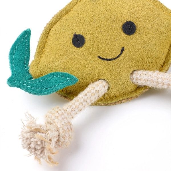 Libby The Lemon // Dog toy for small dogs and puppies (lemon)