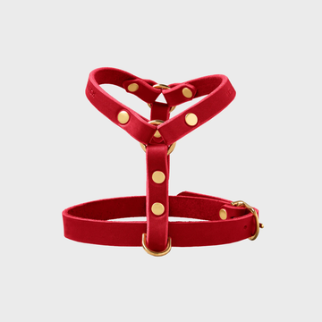 Butter Chili Red // Y-harness in soft leather (red)
