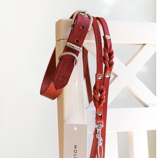 Butter Chili Red // Justerbar line i blødt læder (rød)