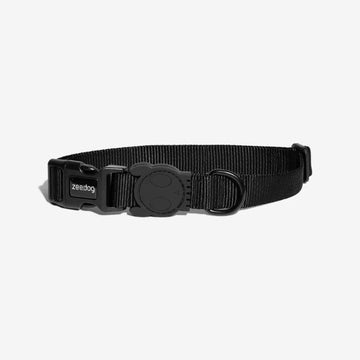 Zee.dog Gotham // Lightweight collar with click buckle (black)