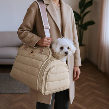 Nooee Pet Olive Carrier // Quiltet rejsetaske til hunde (op til 7kg.)