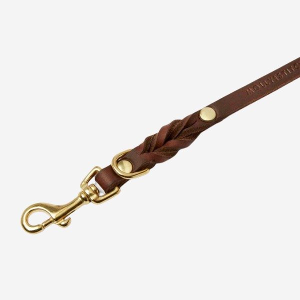 Butter Classic City Leash // Classic dog leash in soft leather (dark brown)