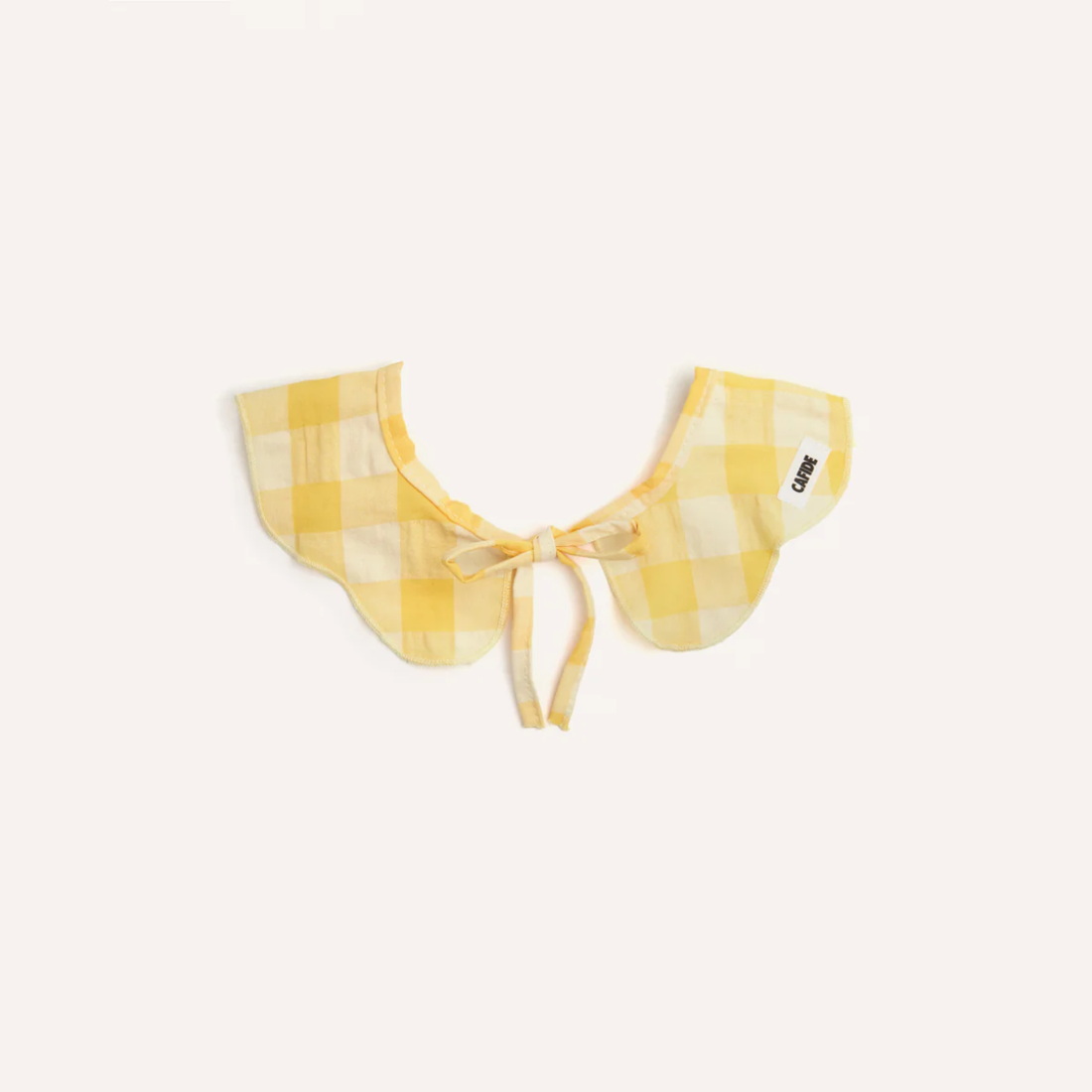 Cafide Neck Bow // Hals-sløjfe til hunde (yellow vichy) medium