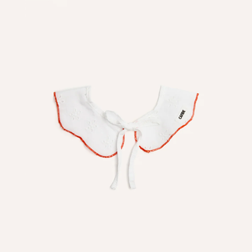 Cafide Neck Bow // Hals-sløjfe til hunde (embroidery coral) Large