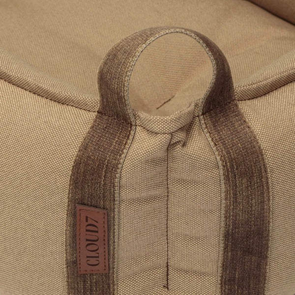 Cloud7 Boost // Blød hundeseng i slidstærkt canvas (beige)