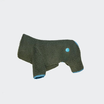 Cloud7 Cornwall, Fransk Bulldog // Teddy sweater med ben (olive)