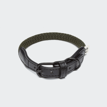 Cloud7 Mauerpark // Round-stitched collar in soft rope (olive)