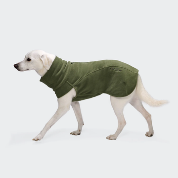 Cloud7 AKTIV Body Warmer // Let og varm fleecetrøje til hunde (khaki)
