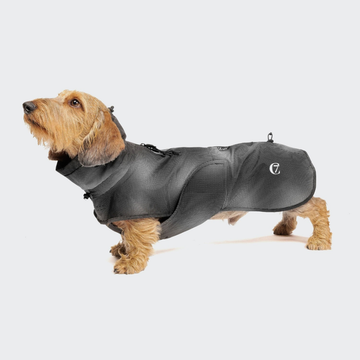 Cloud7 AKTIV, Gravhund // Vand -og vindtæt regnjakke med refleks (black)