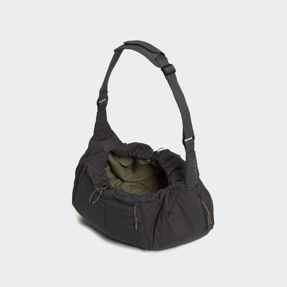 Cloud7 LTTL Sling Bag // Lightweight carrier for puppies and small dogs (grey/khaki)