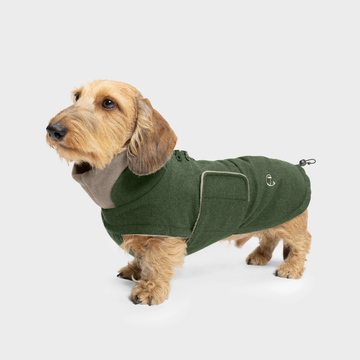 Cloud7 Brooklyn, Dachshund // Warm and water-repellent dog jacket (fern green)