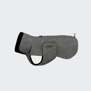 Cloud7 Brooklyn Long // Warm and waterproof dog jacket (tweed black)