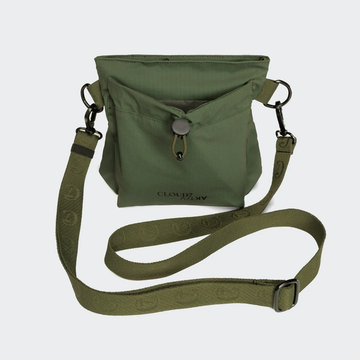Cloud7 ACTIVE Goodie Bag // Crossbody treat bag and poop bag holder (olive)