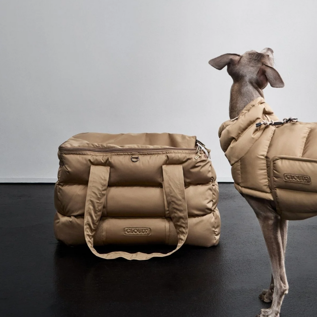 Cloud7 Montreal // Water-repellent and lightweight dog bag (sandy brown)