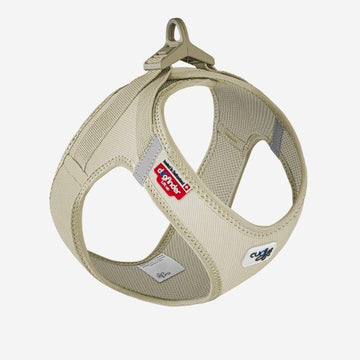 Curli Cord // Step-in harness in velvet (tan)