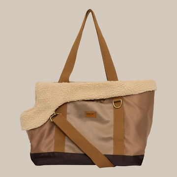 Drew's Dogwear Aspen // Dog bag with teddy lining