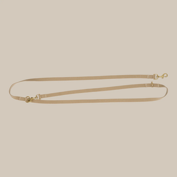 Drew's Dogwear Beige // Adjustable cotton dog leash (beige) 