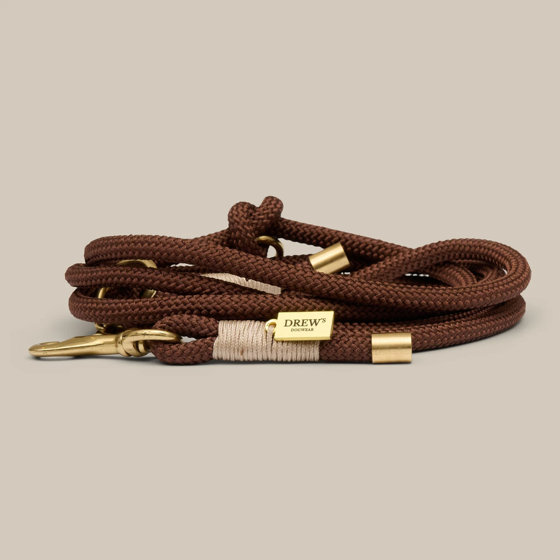My First Leash // Justerbar og blød hvalpeline (espresso)