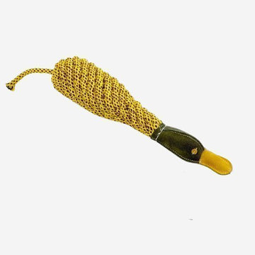 Delilah The Duckess // 'Crunchy' rope and suede dog toy (duck)