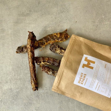 Ducky Sticks // Smagfulde, tørrede andehalse (250g)