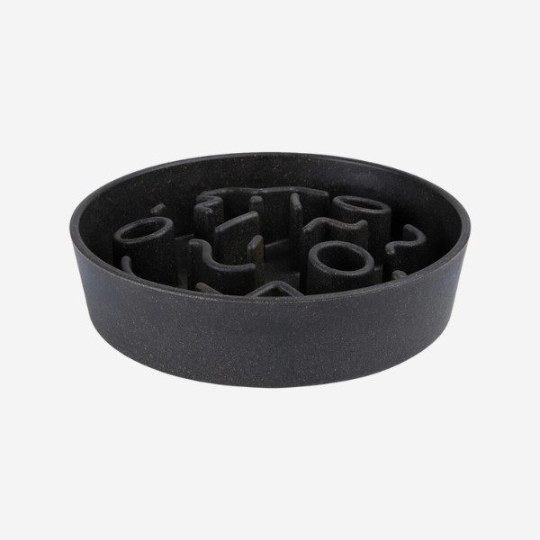 District 70 Slow Feeder // Eat-slow dog bowl (dark gray)
