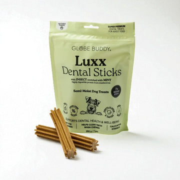 Globe Buddy Dental Luxx // Dental Sticks with insect protein and mint