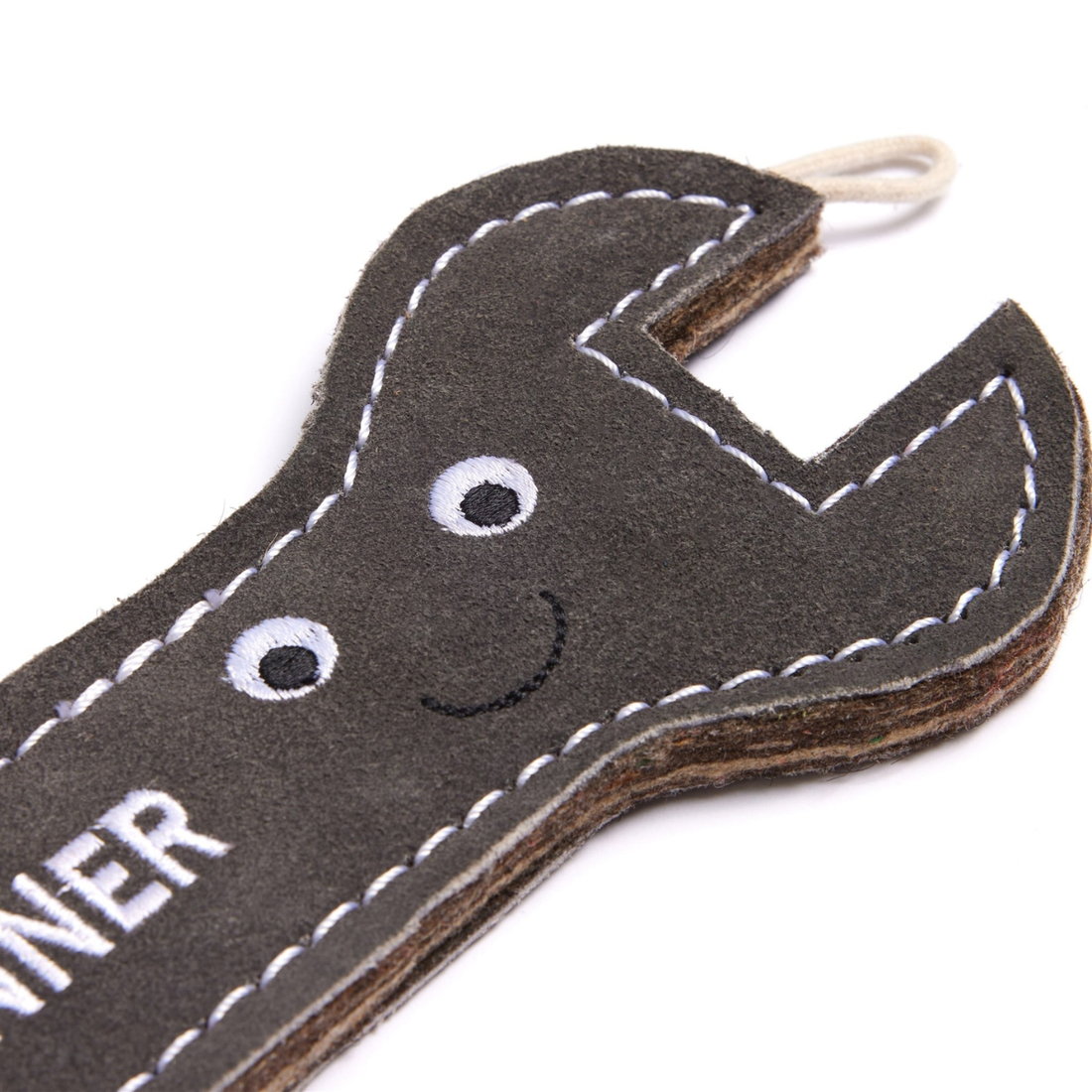 Spud The Spanner // Suede Dog Toy (wrench)