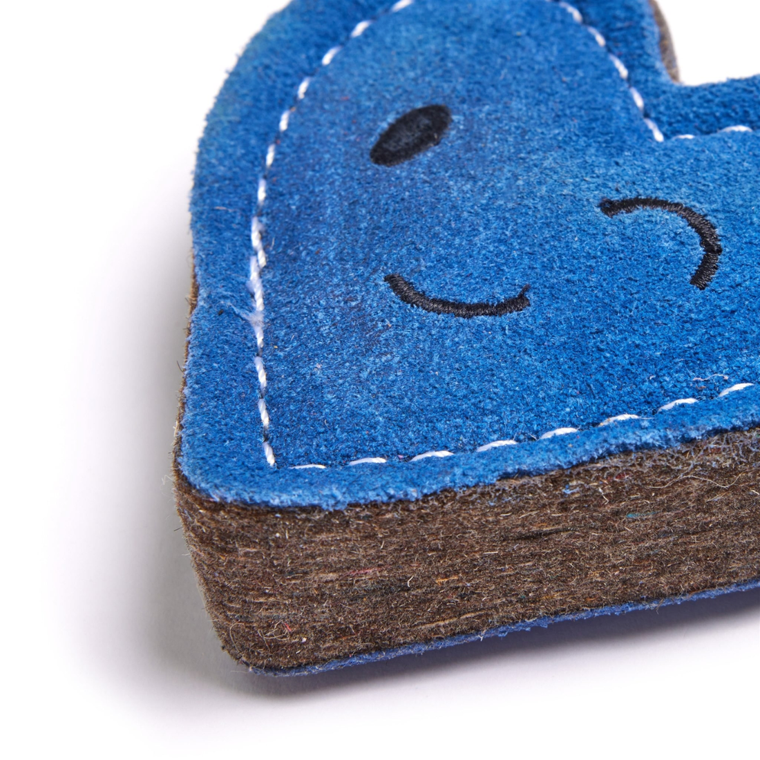 Timmy Truelove // Suede dog toy with jute filling (heart)