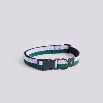 HAY Dogs Flat // Adjustable collar in soft nylon (lavender/green)