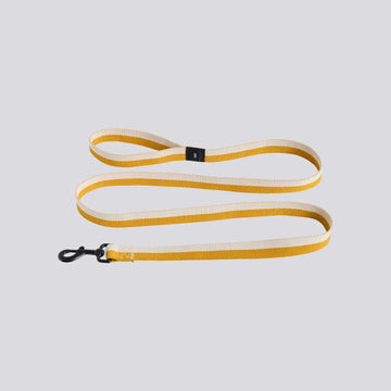 HAY Dogs Flat // Classic dog leash in recycled nylon (yellow/cream)