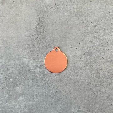 Dog tag // Premium round small (rose gold)