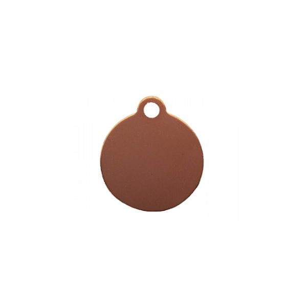 Hundetegn // Premium rund lille (rose gold)