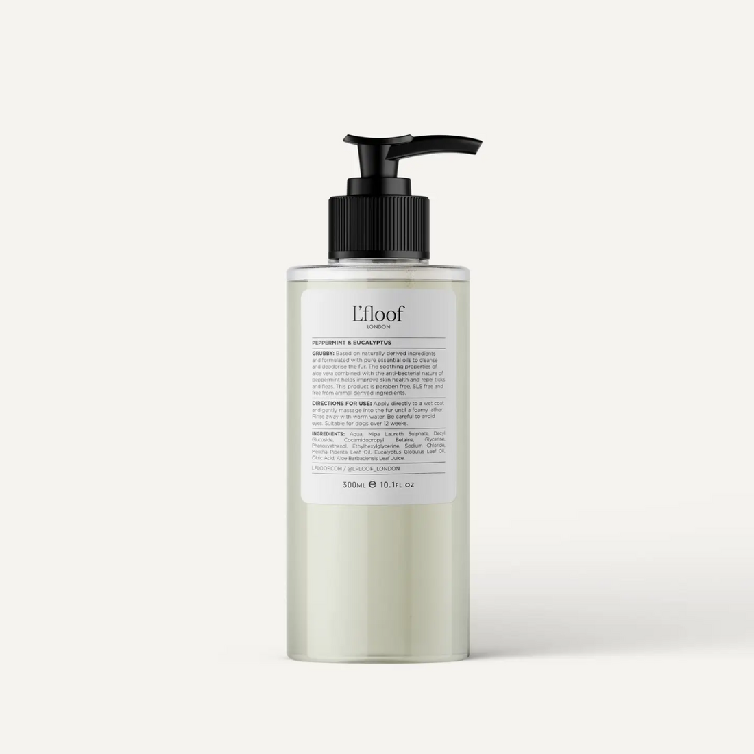 L'floof GRUBBY // Naturlig Hundeshampoo (pebermynte/eucalyptus)