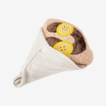Lambwolf Crepe // Activity toy with squeaker and space for treats