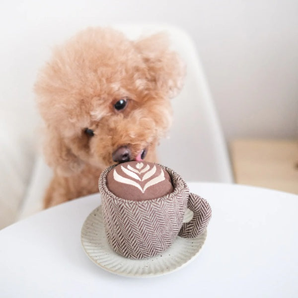 Lambwolf Latte // Removable activity toy with 'squeak'