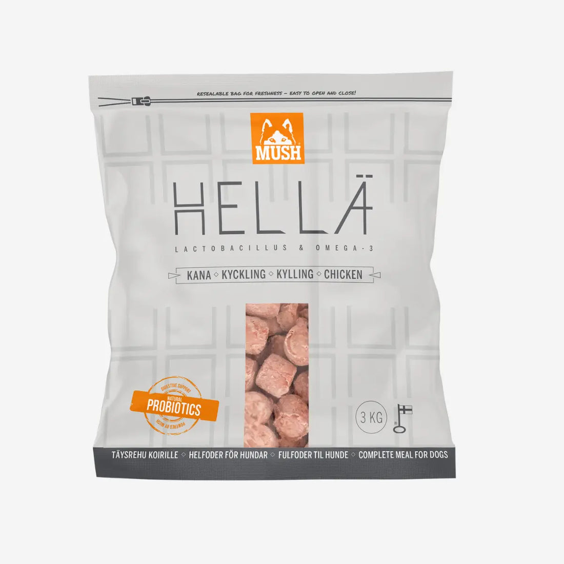 Mush Hella // 90% Kylling uden ben (frost)