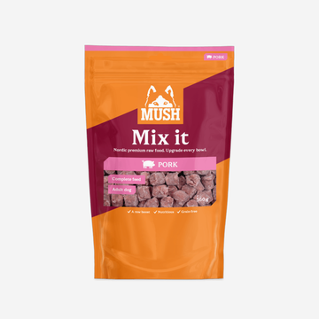 Mush Mix It, Raw Pork // Frossen fuldfoder - brug fx som tilskud til tørfoder (gris)