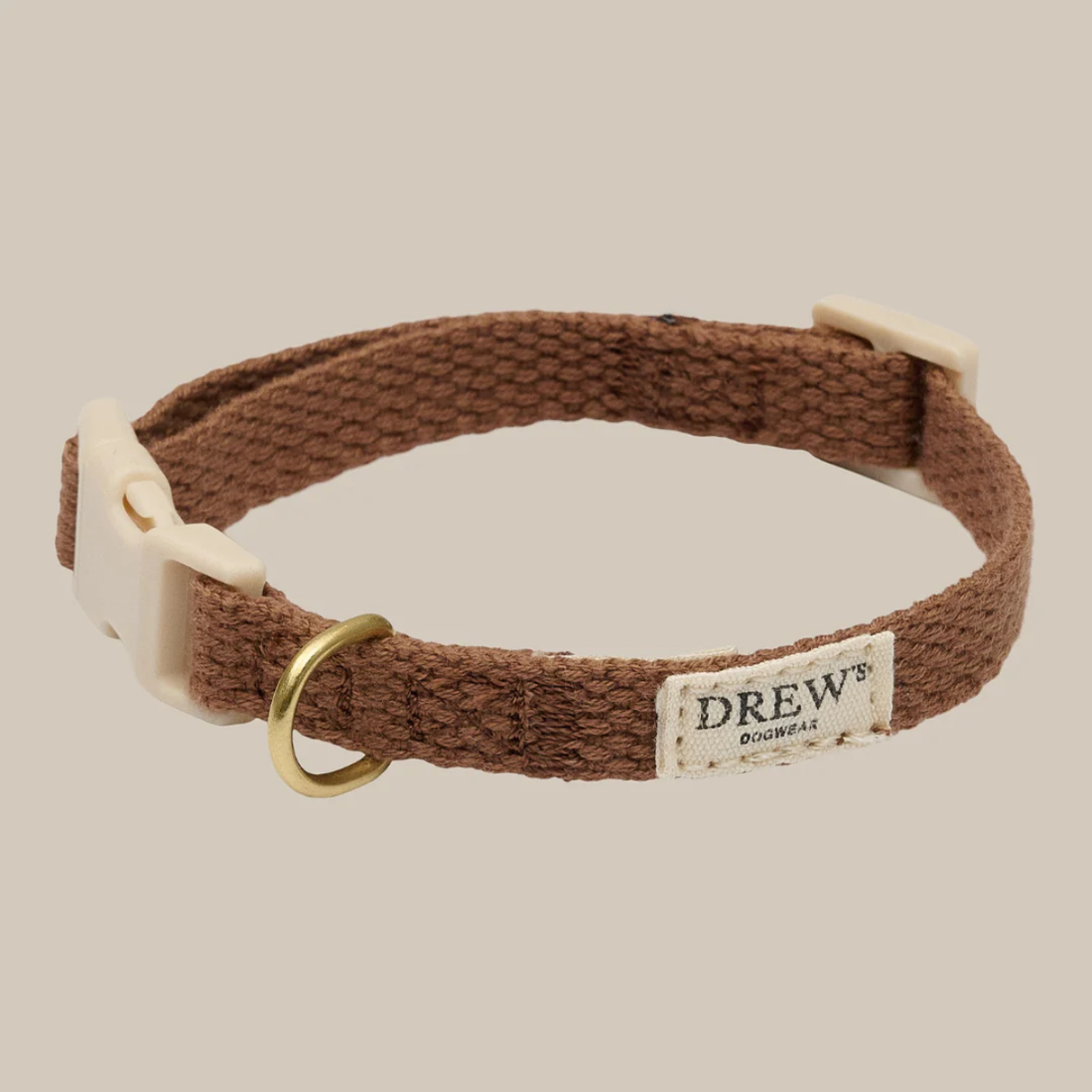 My First Collar // Justerbart hvalpehalsbånd (brun)