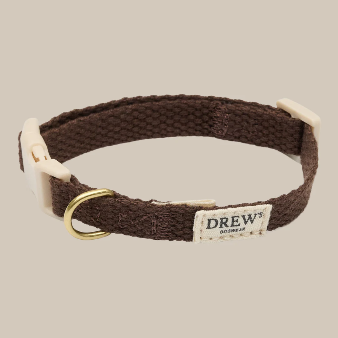 My First Collar // Justerbart hvalpehalsbånd (mørkebrun)
