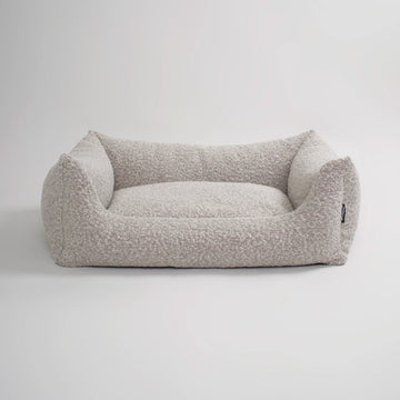 Nordog Billy // Bouclé hundeseng med memory foam (taupe)