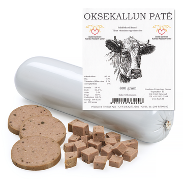 Okse Paté // Smagfuld og naturlig paté til hunde (okse)