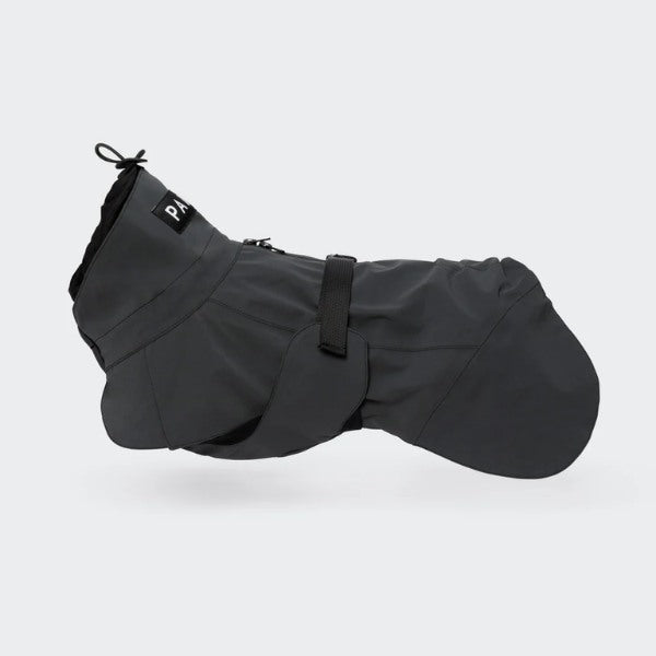 Paikka Rain // Functional rain jacket with wool lining (black)