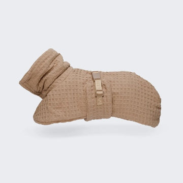 Paikka Spa // Quick-drying microfiber bathrobe for dogs (taupe) Size 60